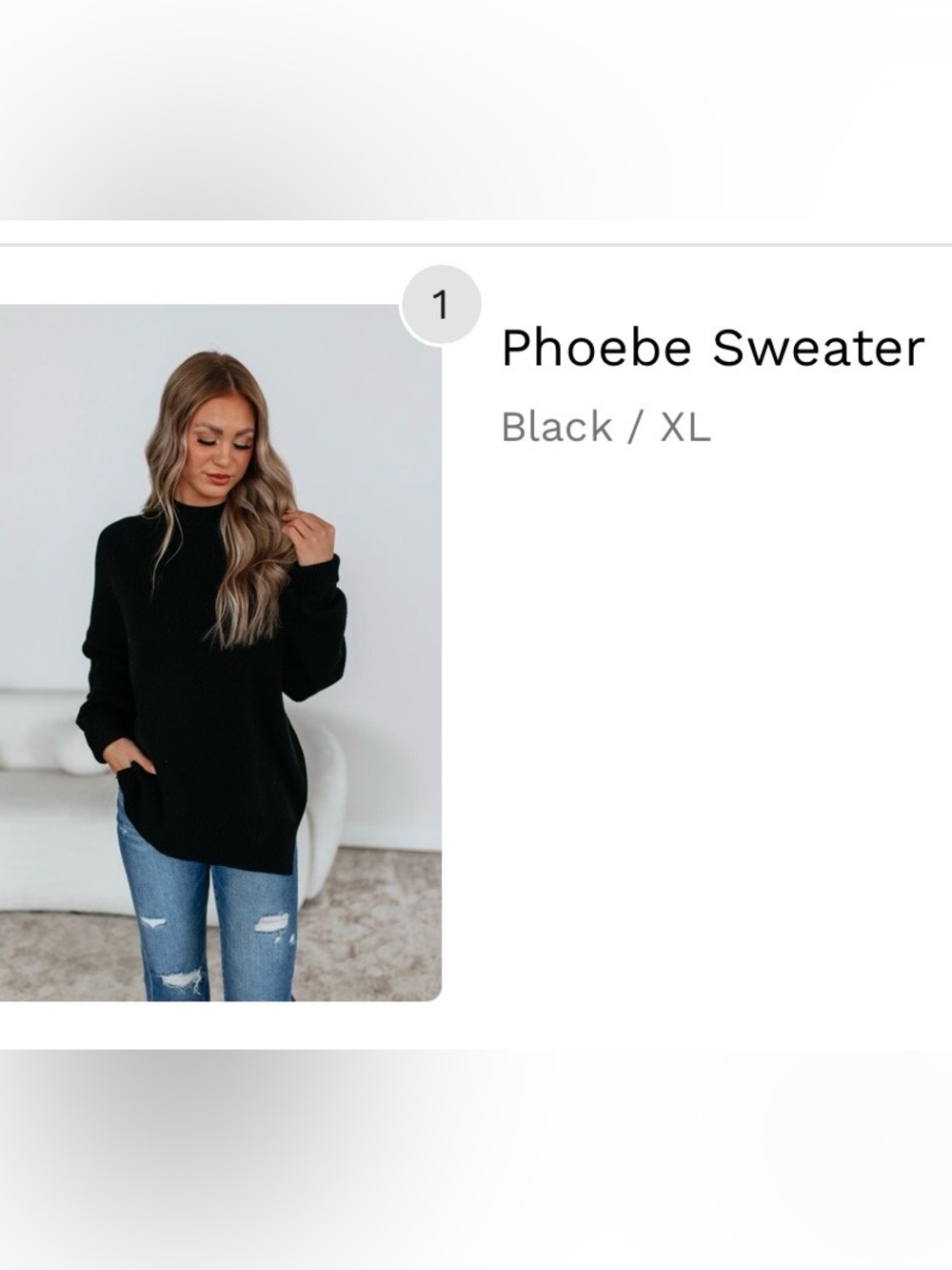 Classic Crewneck Sweater - Black